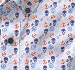 Apparel White Multi Pirate XB6RX1416 Johnston & Murphy Boy Boys Short-Sleeve Printed Shirt - Image 2