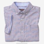 Apparel White Shark Head XB6RX1403 Johnston & Murphy Boy Boys Short-Sleeve Printed Shirt