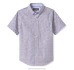Apparel White Shark Head XB6RX1403 Johnston & Murphy Boy Boys Short-Sleeve Printed Shirt - Image 3