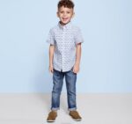 Apparel White Shark XB6RX1404 Johnston & Murphy Boy Boys Short-Sleeve Printed Shirt - Image 5