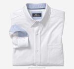 Apparel White Solid XB6RX510 Johnston & Murphy Men XC Flex Stretch Long-Sleeve Shirt