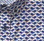 Apparel White Whale XB6RX434 Johnston & Murphy Men Printed Cotton Short-Sleeve Shirt - Image 2