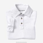 Apparel White XB6RX1444 Johnston & Murphy Boy Boys Vintage Slub Polo