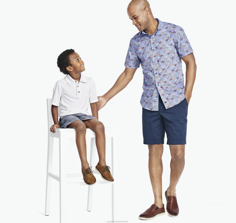 Apparel White XB6RX1444 Johnston & Murphy Boy Boys Vintage Slub Polo - Image 4