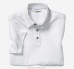 Apparel White XB6RX408 Johnston & Murphy Men Vintage Slub Polo