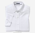 Apparel White XB6RX578 Johnston & Murphy Men Vintage Birdseye Button-Front Shirt