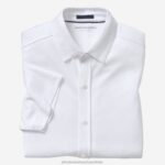 Apparel White XB6RX578 Johnston & Murphy Men Vintage Birdseye Button-Front Shirt