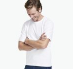 Apparel White XB6RX624 Johnston & Murphy Men Essential Tee - Image 4