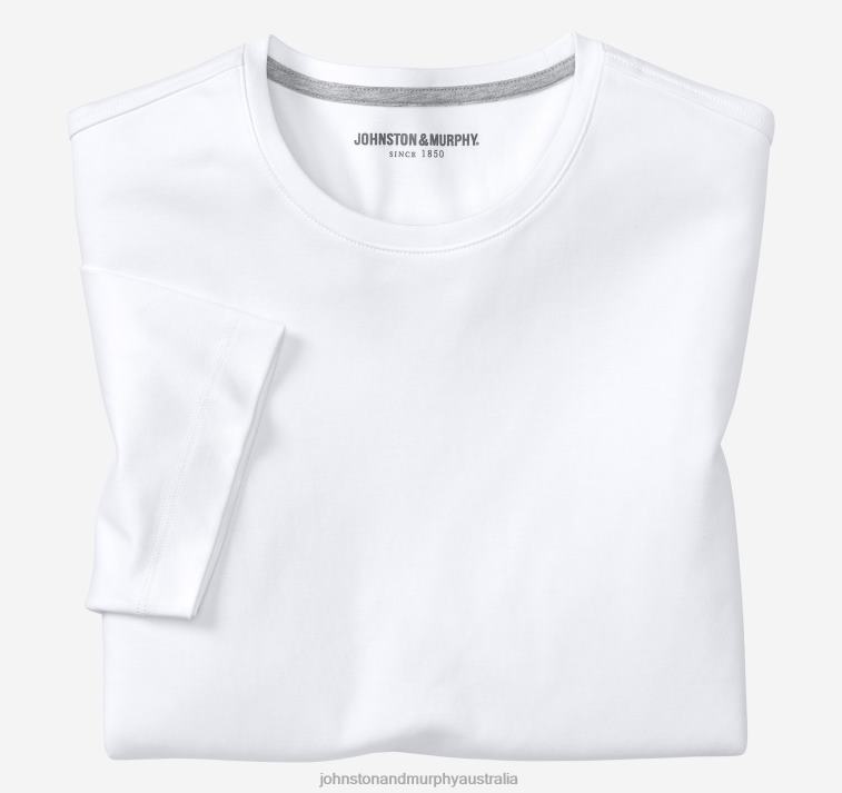 apparel_white_xb6rx624_johnston_murphy_men_essential_tee.jpg Apparel White XB6RX624 Johnston & Murphy Men Essential Tee - Image 1