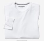 Apparel White XB6RX776 Johnston & Murphy Men Essential Long-Sleeve Tee