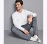 Apparel White XB6RX776 Johnston & Murphy Men Essential Long-Sleeve Tee - Image 3