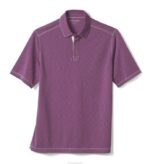 Apparel Wine XB6RX418 Johnston & Murphy Men Vintage Slub Polo - Image 2
