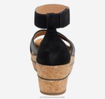 Shoes Black Calfskin/Suede XB6RX1212 Johnston & Murphy Women Gigi Cross-Band Sandal - Image 3