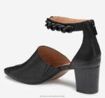 Shoes Black Calfskin XB6RX1188 Johnston & Murphy Women Evelyn Chain Sandal - Image 2