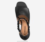 Shoes Black Calfskin XB6RX1188 Johnston & Murphy Women Evelyn Chain Sandal - Image 4