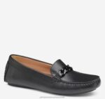Shoes Black Calfskin XB6RX1216 Johnston & Murphy Women Maggie Chain Moc