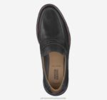 Shoes Black Full Grain/Black Sole XB6RX154 Johnston & Murphy Men Holden Penny - Image 2