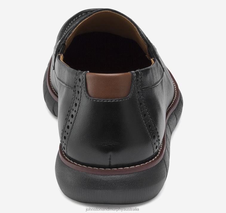 Shoes Black Full Grain/Black Sole XB6RX154 Johnston & Murphy Men Holden Penny - Image 3