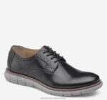 Shoes Black Full Grain/Gray Sole XB6RX1358 Johnston & Murphy Boy Big Kid Holden Plain Toe