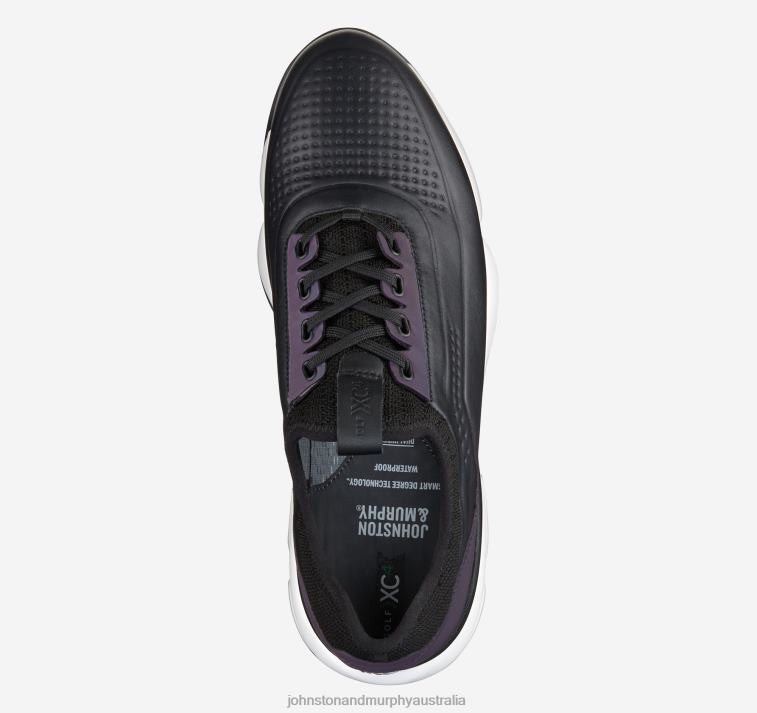 Shoes Black Full Grain/Knit XB6RX287 Johnston & Murphy Men XC4 GT4 Luxe U-Throat - Image 2