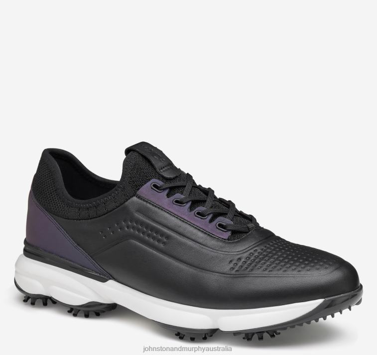 Shoes Black Full Grain/Knit XB6RX287 Johnston & Murphy Men XC4 GT4 Luxe U-Throat - Image 1