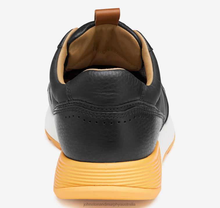 Shoes Black Full Grain/Recycled Polyester XB6RX278 Johnston & Murphy Men Kinnon U-Throat - Image 3