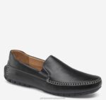 Shoes Black Full Grain XB6RX107 Johnston & Murphy Men Cort Whipstitch Venetian