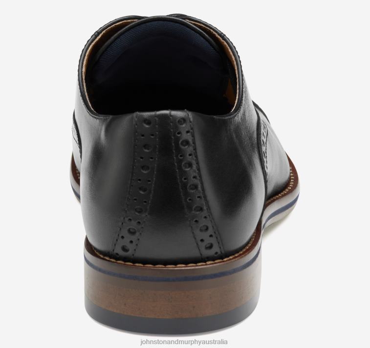 Shoes Black Full Grain XB6RX120 Johnston & Murphy Men Conard 2.0 Cap Toe - Image 3