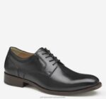 Shoes Black Full Grain XB6RX125 Johnston & Murphy Men Lewis Plain Toe