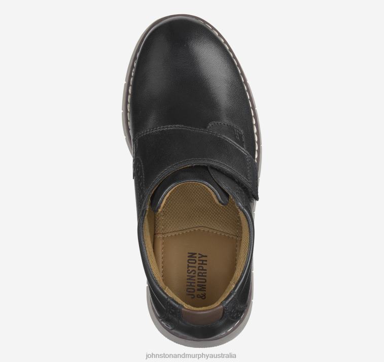 Shoes Black Full Grain XB6RX1322 Johnston & Murphy Boy Little Kid Holden Plain Toe - Image 2