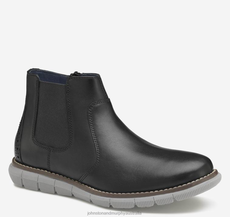 shoes_black_full_grain_xb6rx1325_johnston_murphy_boy_big_kid_holden_chelsea_boot.jpg Shoes Black Full Grain XB6RX1325 Johnston & Murphy Boy Big Kid Holden Chelsea Boot - Image 1