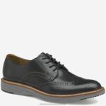 Shoes Black Full Grain XB6RX135 Johnston & Murphy Men Upton Wingtip