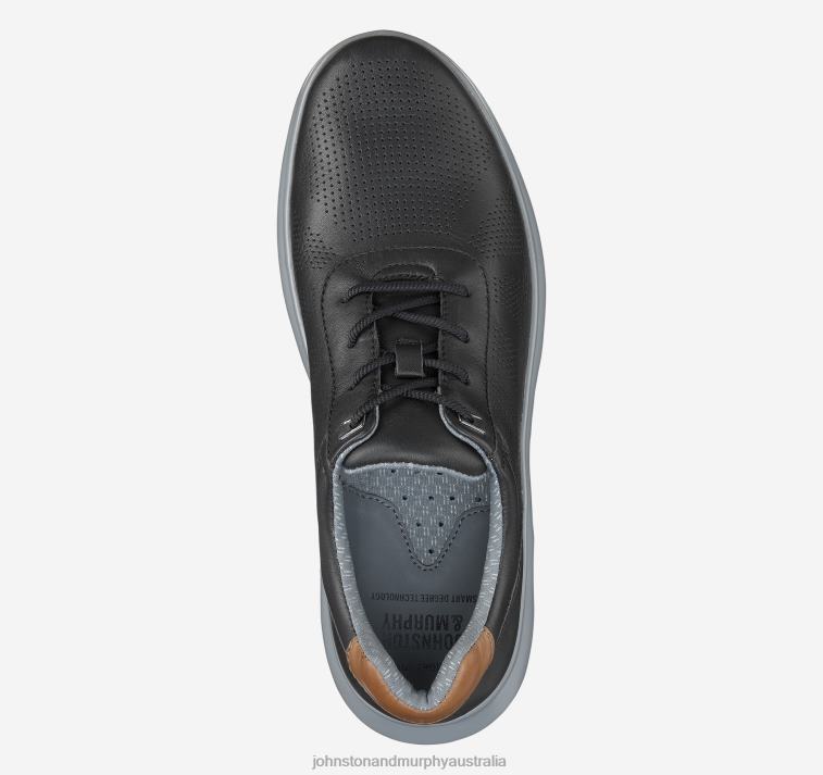 Shoes Black Full Grain XB6RX138 Johnston & Murphy Men Activate U-Throat - Image 2