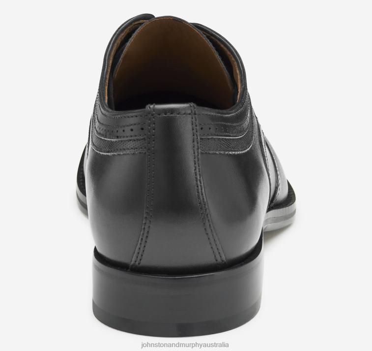 Shoes Black Full Grain XB6RX205 Johnston & Murphy Men Danridge Wingtip - Image 3