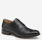 Shoes Black Full Grain XB6RX281 Johnston & Murphy Men Lewis Embossed Wingtip