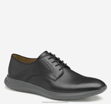 Shoes Black Full Grain XB6RX300 Johnston & Murphy Men Hennings Plain Toe