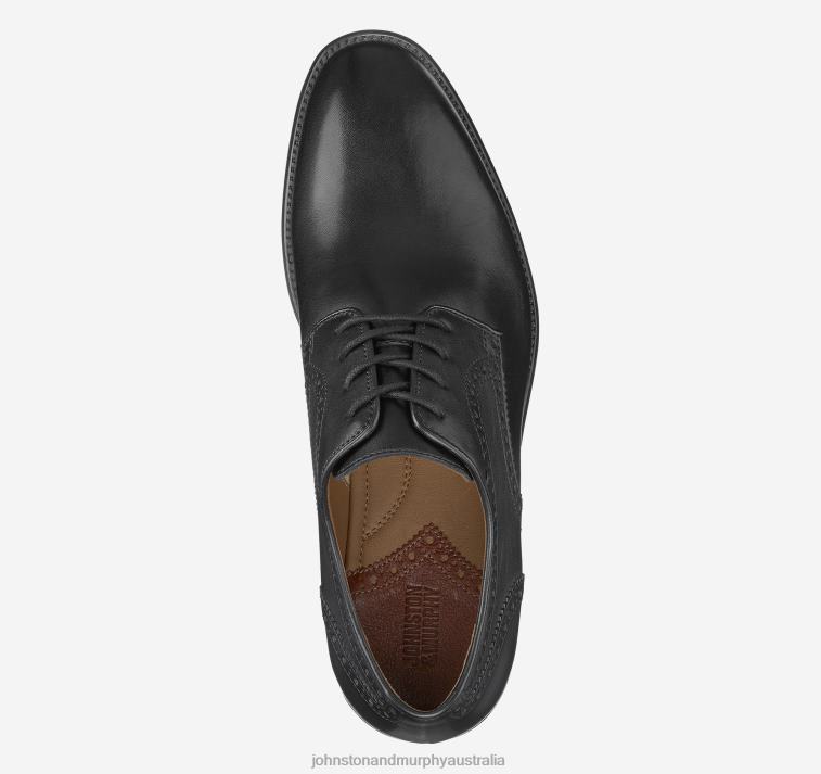 Shoes Black Full Grain XB6RX325 Johnston & Murphy Men Henrick Plain Toe - Image 2