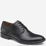 Shoes Black Full Grain XB6RX325 Johnston & Murphy Men Henrick Plain Toe