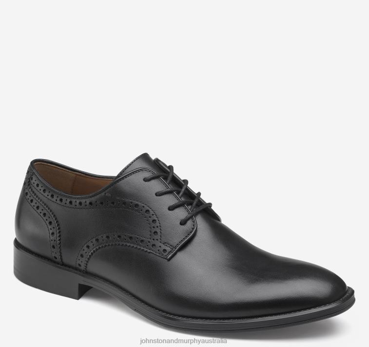 shoes_black_full_grain_xb6rx325_johnston_murphy_men_henrick_plain_toe.jpg Shoes Black Full Grain XB6RX325 Johnston & Murphy Men Henrick Plain Toe - Image 1