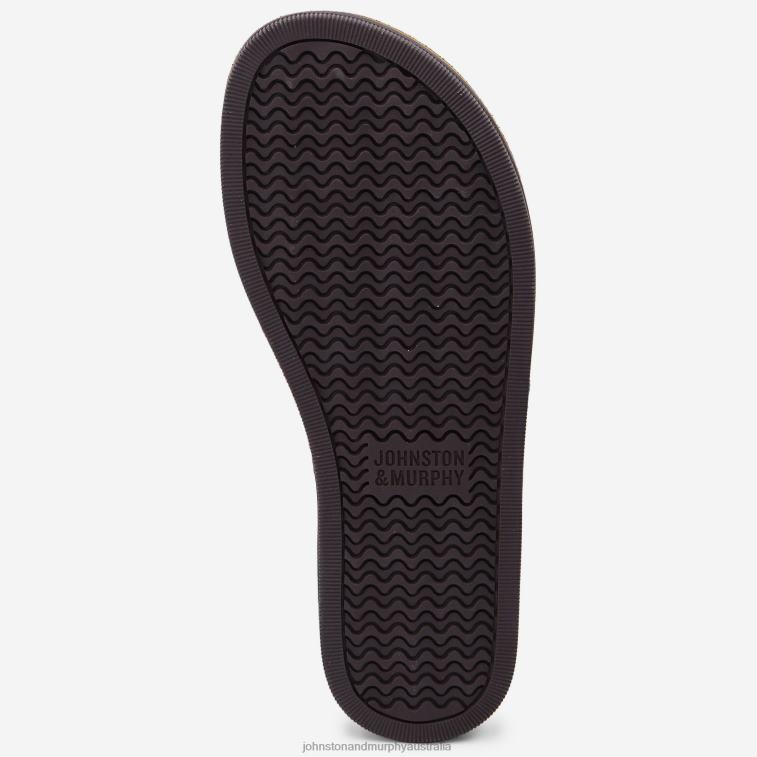 Shoes Black Full Grain XB6RX36 Johnston & Murphy Men Norris Laser-Weave Thong - Image 4