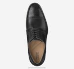 Shoes Black Full Grain XB6RX389 Johnston & Murphy Men Lewis Cap Toe - Image 2