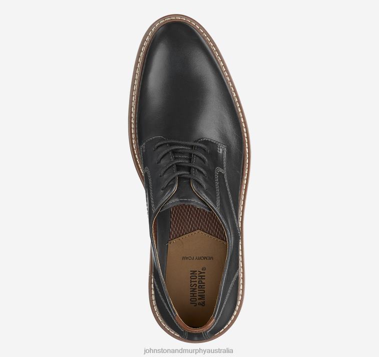 Shoes Black Full Grain XB6RX9 Johnston & Murphy Men Upton Plain Toe - Image 2