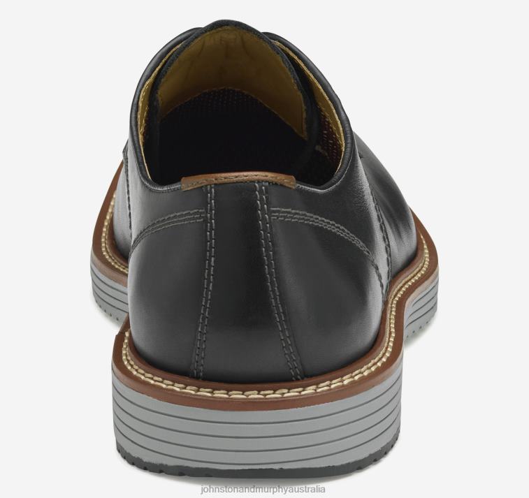 Shoes Black Full Grain XB6RX9 Johnston & Murphy Men Upton Plain Toe - Image 3
