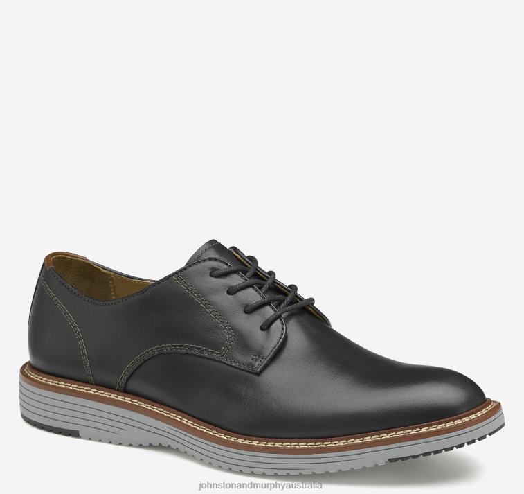 Shoes Black Full Grain XB6RX9 Johnston & Murphy Men Upton Plain Toe - Image 1
