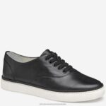Shoes Black Glove Leather XB6RX1194 Johnston & Murphy Women Callie Oxford