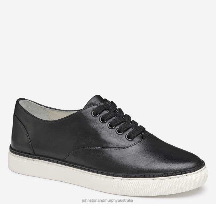 Shoes Black Glove Leather XB6RX1194 Johnston & Murphy Women Callie Oxford - Image 1