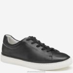 Shoes Black Glove Leather XB6RX1236 Johnston & Murphy Women Callie Lace-to-Toe