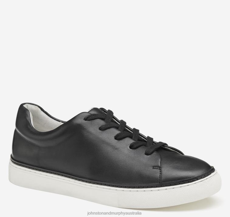 shoes_black_glove_leather_xb6rx1236_johnston_murphy_women_callie_lace_to_toe.jpg Shoes Black Glove Leather XB6RX1236 Johnston & Murphy Women Callie Lace-to-Toe - Image 1