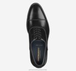 Shoes Black Italian Calfskin XB6RX234 Johnston & Murphy Men Flynch Cap Toe - Image 2