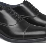 Shoes Black Italian Calfskin XB6RX234 Johnston & Murphy Men Flynch Cap Toe - Image 5